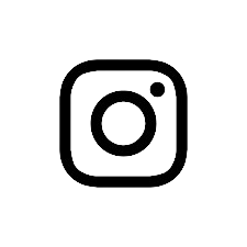 Instagram logo in black and white.